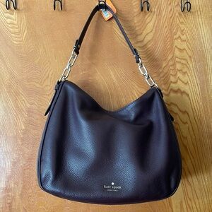 Kate Spade Mulberry Street Vivian Shoulder Bag Leather Blackberry Preserves